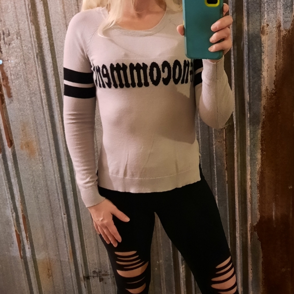No Comment Logo High Low Rue 21 Sweater